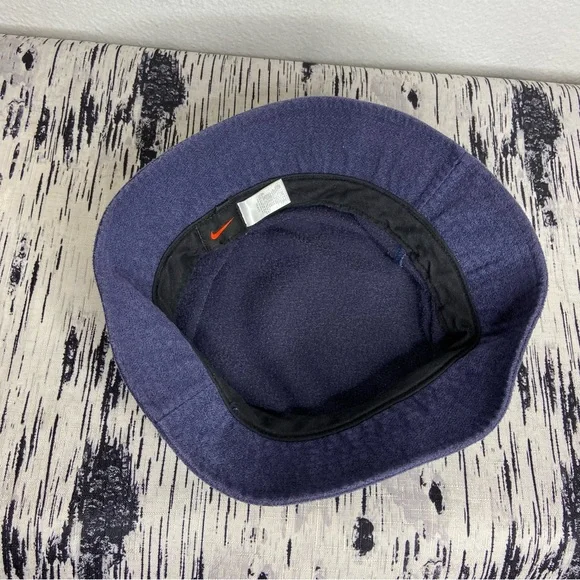 Vintage Y2K Nike Bucket Hat Navy Blue Center Swoosh L/XL - Picture 7 of 10